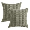 MIULEE Pack of 2 Corduroy Decorative Throw Pillow Covers 18x18