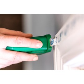 Duck Brand Window Kit Tape with Refillable Dispenser, Double-Sided Tape with Strong Adhesion for Use with Duck Brand Window Insulation Kit Tape, 0.5 Inches by 24 Feet, Green