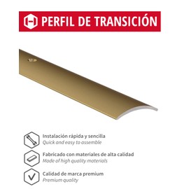 Gedotec transition profile curved., 30 x 1000 mm