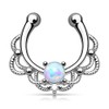 16GA Lacey Single Synthetic Opal Clip On Fake Non No