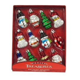 Kurt Adler 2-Inch Plastic Mini Ornament Set of 12