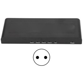 1x4 HD Multimedia Interface Splitter 4K 60hz 4 Port HD Multimedia Interface Distribution Amplifier 100‑240VEU Plug
