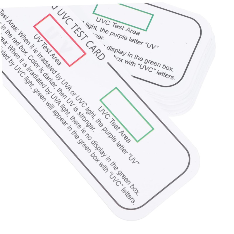 ROMISBABA 20pcs Uv Test Cards for Accurate and Detection Light