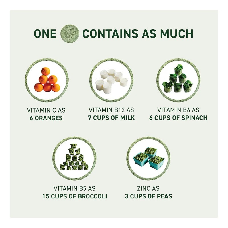 Tabletas Efervescentes De Color Naranja Sanguina De 8 Greens