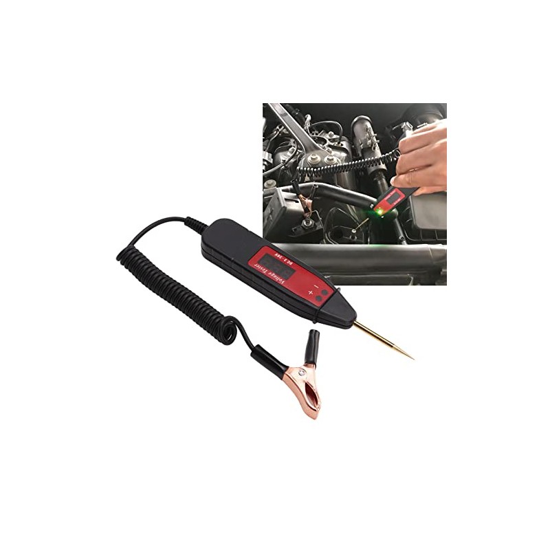 Acouto Probador de Circuito Led Digital Automotriz Dc 3-36v