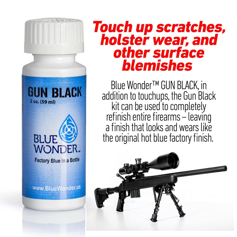 Blue Wonder Gun Black - 2 oz Firearm Refinishing Kit