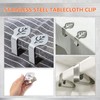 Lithyc Pack of 4 Tablecloth Clips - Table Clips for