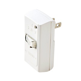 Elecom T-KTR02WH Power Tap, Triple Tap, Lightning Guard, Bulk Scratch, Single Outlet, White