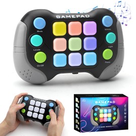 APOMOONS Handheld Game Console, 4 Game Modes Reaction Game Children, Pop It Toy Quick Stop Game, Children's Sensory Games, Pop It Electronic Game for Boys and Girls from 5 Years