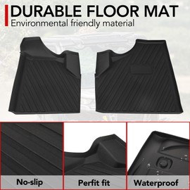 HAKA TOUGH Floor Mats for Can Am Defender HD5/HD8/HD10 2016-2024 Defender Floor Liner Compatible with Can Am Defender Max 2017-2023 Accessories 2 PCS