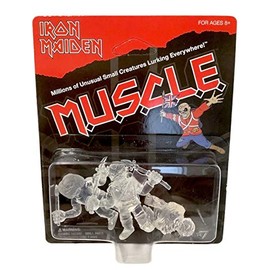 Super 7 Iron Maiden M.U.S.C.L.E. Mini-Figures 3-Pack (Killers, The Trooper, Piece of Mind) - Clear