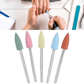 Punta Gommino Lucidante Fresa Manicure,Broca Pulidora Para Uñas Nail Buffer Electric,Brocas de Manicura Rusas,5 Piezas,Juego de Brocas de Goma para Manicura y Pedicura,Accesorios(152)