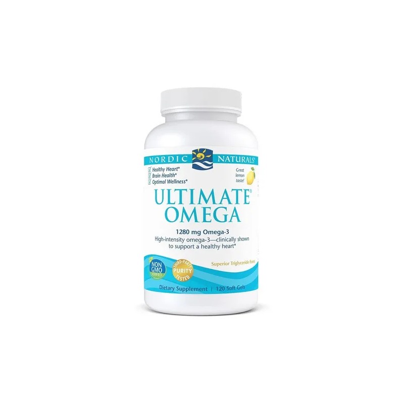Nordic Naturals Suplemento Ultimate Omega, 1280 Mg de Omega, 120