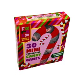 Mini Christmas Candy Canes - 30 Individually Wrapped Peppermint Flavour Candy Canes - Mini Candy Canes