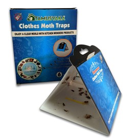 Clothes Moth Traps (6 Count) Moth Repellent with Pheromones Lure, Powerful Moth Traps for House, Moth Killer for Carpet, Wool Clothes Moth Traps Closet Clothing Non Toxic, Kid and Pet Safe.