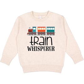 inktastic Train Whisperer Cute Toy Train Toddler Sweatshirt 4T Natural Heather 3fc37