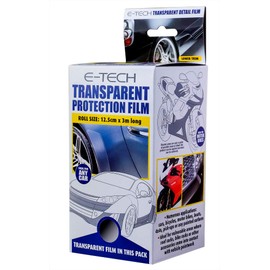 E-TECH Transparent Protection Film - Car, Motorcycle, Bike, Boat, 4x4, Van Paint Bodywork Protection