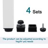 uxcell Leveling Feet 38 x 38mm Square Inserts Kit Furniture