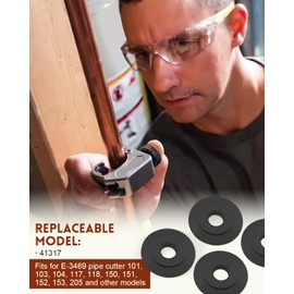 41317 Tubing Cutter Replacement Wheel Fit for Ridgid E-3469 101 103 104 117 118 150 151 152 153 205 Pipe Cutter, 4pcs