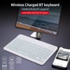 10-inch Wireless BT Keyboard Three-system Universal Colorful Rechargeable BT Keyboard