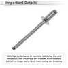 RATCHROLL 50 Pcs Open End Large Flange Blind Rivets 4mm