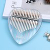 17 Key Crystal Small Kalimba Set Lightweight High Hardness Mini