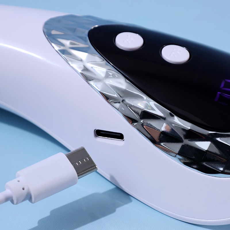 Handheld Nail Polish Dryer Quickly Drying Display Screen USB Rechargeable