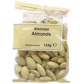 Suma Blanched Almonds 125 g (Pack of 6)