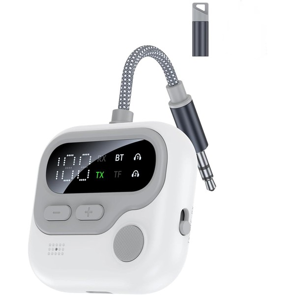 Airplane Bluetooth Adapter for 2 AirPods Headphones, Bluetooth Transmitter for