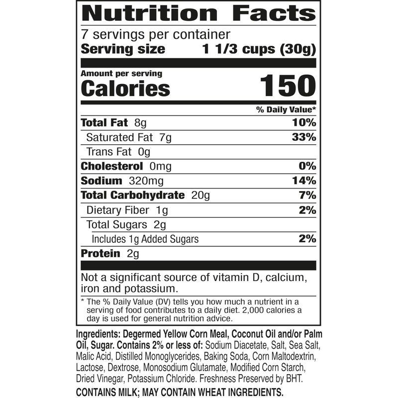 Bugles Salt and Vinegar Crispy Corn Snacks, 7.5 oz