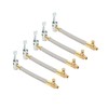 5pcs 10cm Tire Inflator Hose Quick Inflation Air Pump Extension