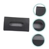 FUNOMOCYA 2pcs PU Leather Car Visor Tissue Holder Stylish Sun