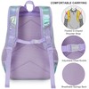 JIANYA Backpack for Girls Iridescent School Backpack Set