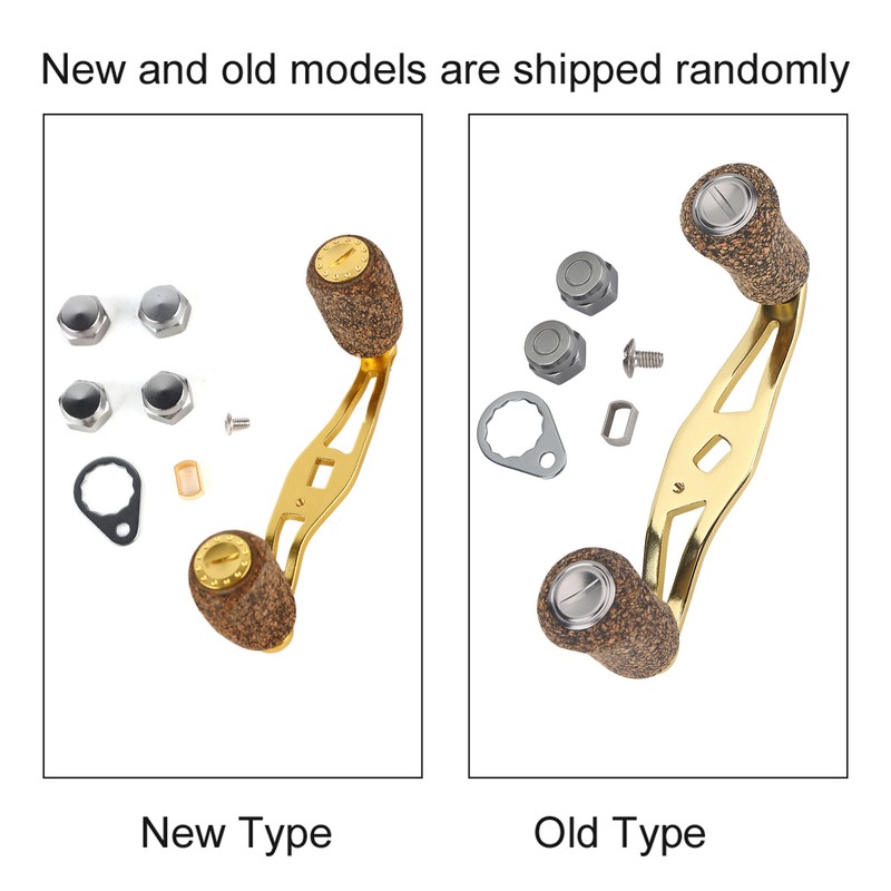 Fishing Reel Handle Wood Knob Carbon Fiber Frame with Fittings
