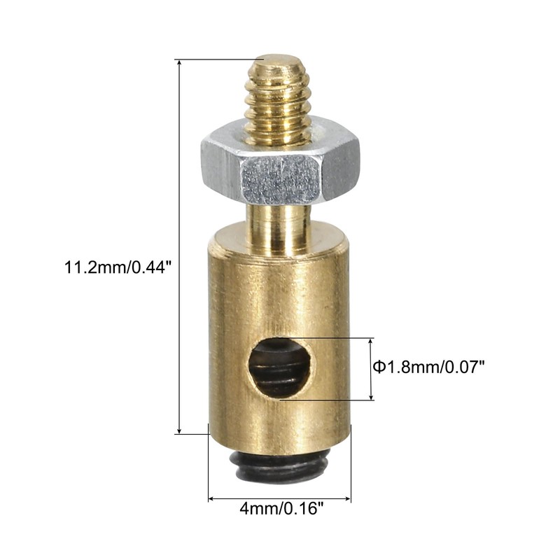 MECCANIXITY Linkage Stoppers Connecting Servo Arm,Adjustable Push Rod with Nut