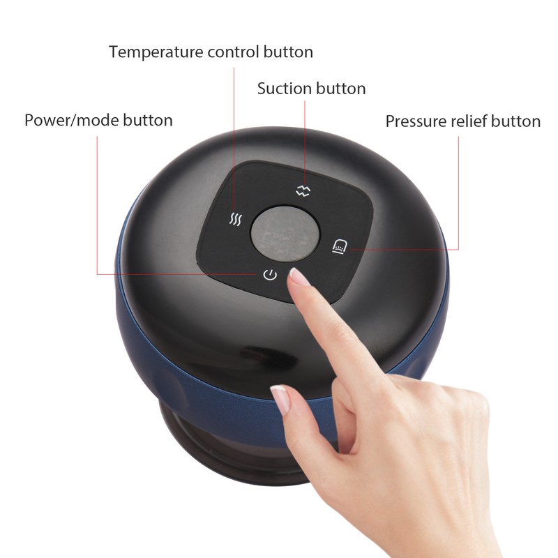 Electric Heat Cupping Device 12 Model Wireless Intelligent Vacuum Scraping