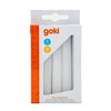 goki Geburtstagskerzen Weiß 10 Stück, Durchmesser 1,3 cm für Geburtstagszug