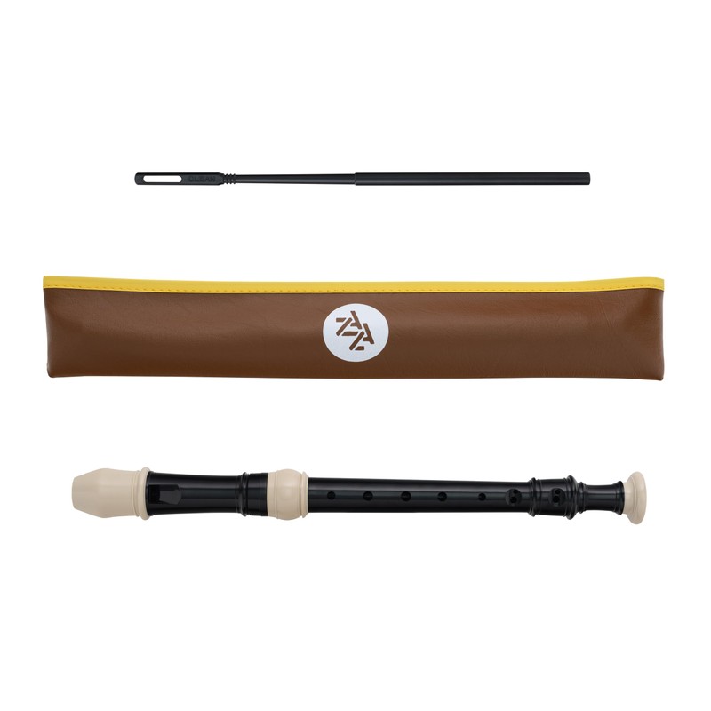 ZAZA- Quality Soprano Recorder with Zipper Bag, Cleaning Rod, and