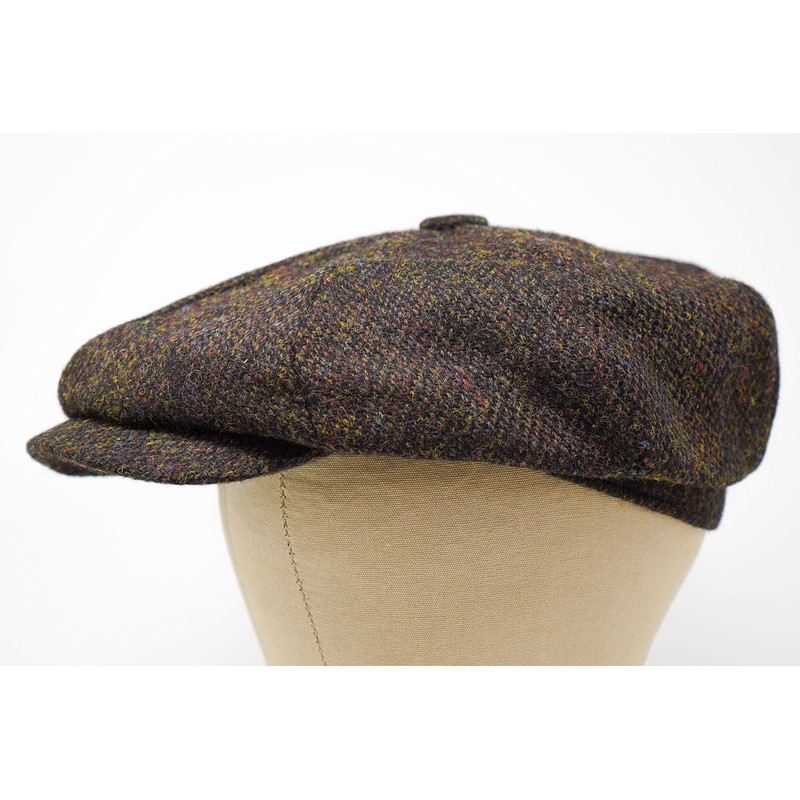 Borges & Scott Lomond Newsboy Flat Cap, Harris Tweed, 100%