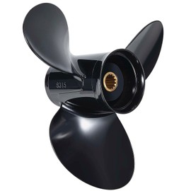 JSPROP OEM Upgrade 12 1/4x15 Aluminum Boat Propeller Fit BRP Johnson Evinrude OMC Stern Drive 40-50 HP,OEM 778774,13 Spline Tooth, RH