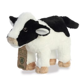 Aurora, 35026, Eco Nation Cow 10In, Soft Toy, White & Black