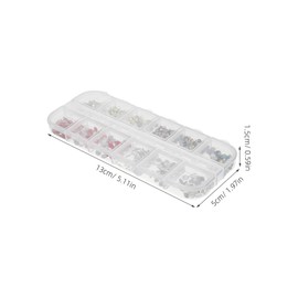 Beavorty Stylish Rhinestone Nail Charms Flatback Manicure Decors for DIY Nail Art Lasting Shine Versatile Application Durable Rhinestones for Creative Designs Parties