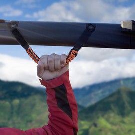 BESTAOO Asas de agarre de barra enrollable para accesorios Ford Bronco 2021 2022, paquete de 2 (naranja)