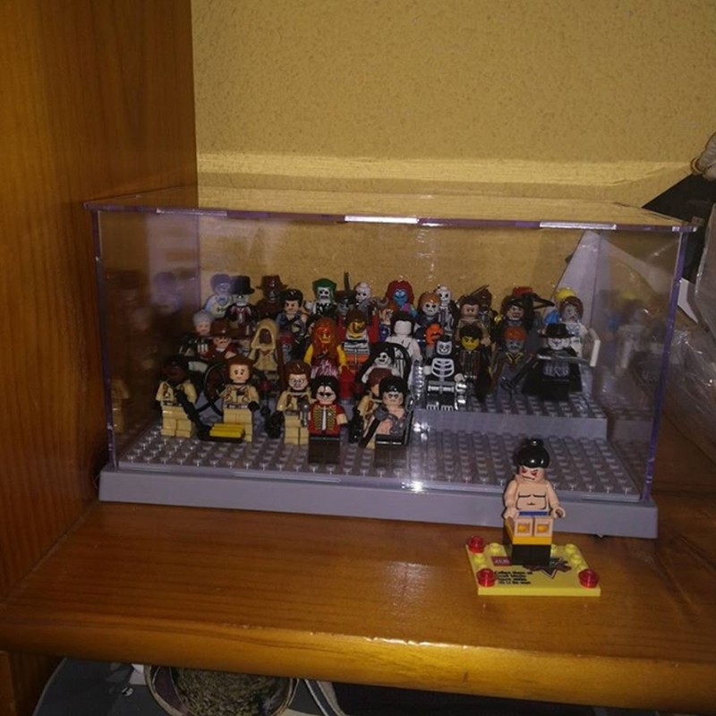 3 Steps Display Case Acrylic Box Dustproof Display Case for