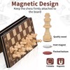 Wooden Chess Game, 3-in-1 Magnetic Chess Game, Chess Board Set,