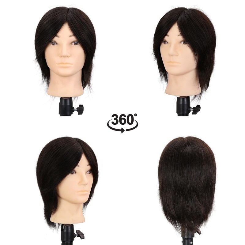 Male Mannequin Head 8 Inch Barber Mannequin Head for Cutting