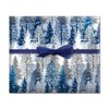 Current Snowy Trees Christmas Rolled Wrapping Paper - Premium Jumbo