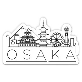 Squiddy Osaka Japan - Vinyl Sticker (7" Wide)