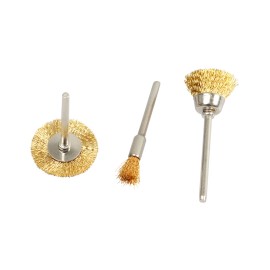 Cahuczlhoz 45PCS Wire Brush Wheel Cup Pen Brush Mix Set For Dremel Rotary Tool Die Grinder