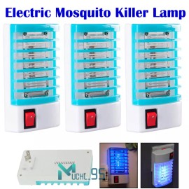 Unbranded 3Pcs Electric Plug in Mosquito killer Zapper Lamp Indoor Fly Bug insect LED Trap
